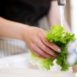 Washing Lettuce